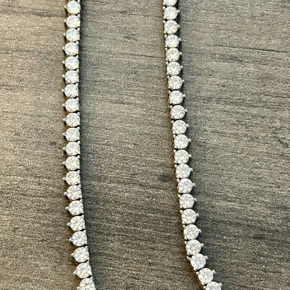 Pres Gold Presidents Tennis Chain CZ stones rhinestones Cross Pendant 20”. #A81